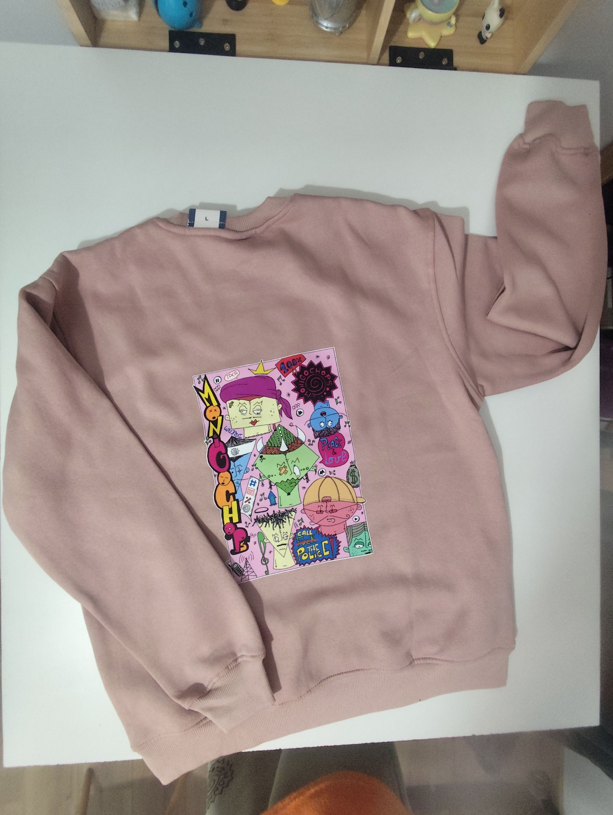 Sudadera rosa L
